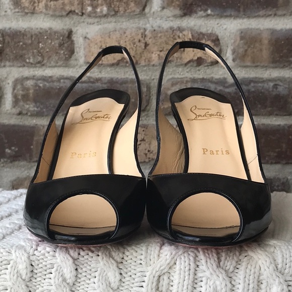 Christian Louboutin Peep Toe Sling Back - Picture 8 of 13